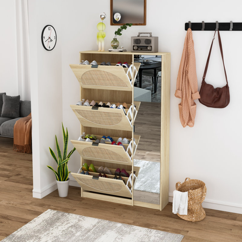 24 Pair Shoe Storage Cabinet