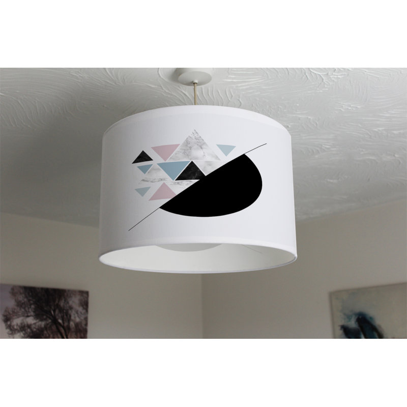 Cotton Drum Lamp Shade ( Uno ), 25cm H x 40cm W x 40cm D