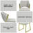Galdesa Teddy Sherpa Mirrored Dining Chair (Set Of 2)