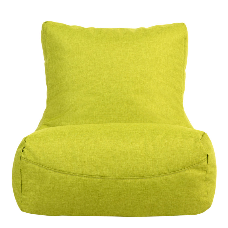 Icon Kids Outdoor Friendly Refillable Classic Bean Bag, 47cm H x 48cm W x 58cm D, Lime Green