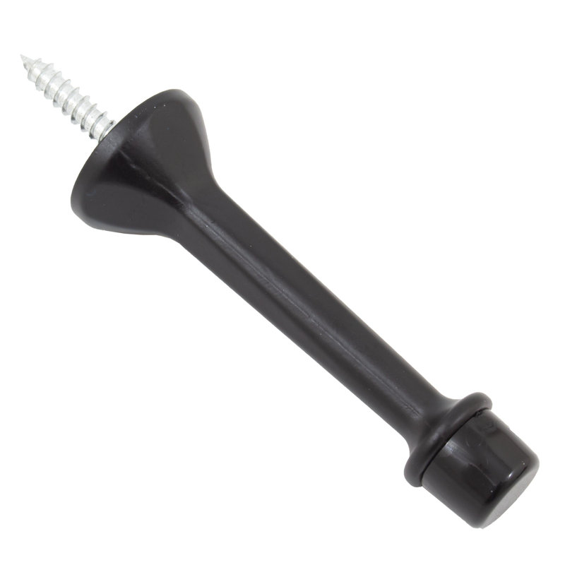 Butée de plinthe en zinc, Noir mat