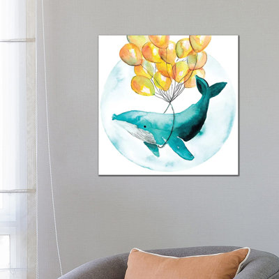 Magic Whale I - Wrapped Canvas Painting