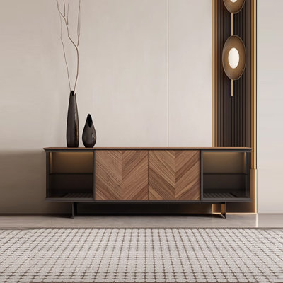 Un meuble télé au style rétro minimaliste