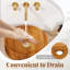 16" X 16" Vessel Sink Teak Wood Washbasin With Drainage Hole & Smooth Finish