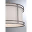 Luminaire suspendu cylindrique à abat-jour transitionnel Eudia