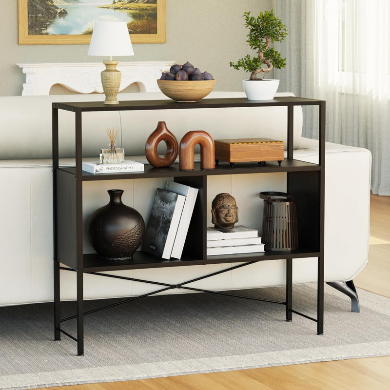 3Tier Behind Couch Table Skinny Thin Sofa Table With Storage