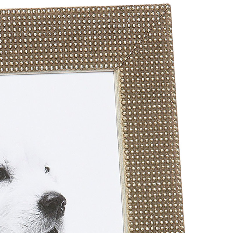 Cadre photo La Contessa, 4" x 6", Feuille d'argent