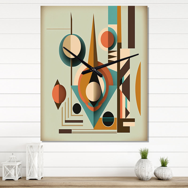 Horloge murale Mid Century Mid-Century Minimal, Petit