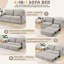 2 Seater Fabric Sofa Bed-1050032641