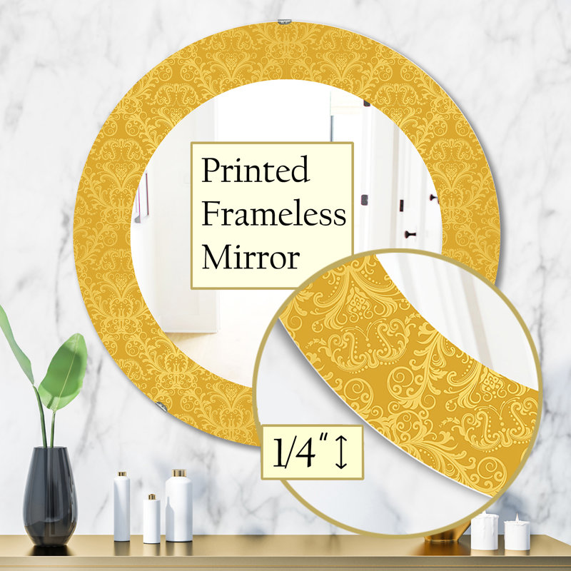 Miroir mural sans cadre Moods 18 Glam, H 31,5 po x l po