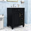 Meuble-lavabo autoportant élégant avec rangement intelligent et lavabo-677012441