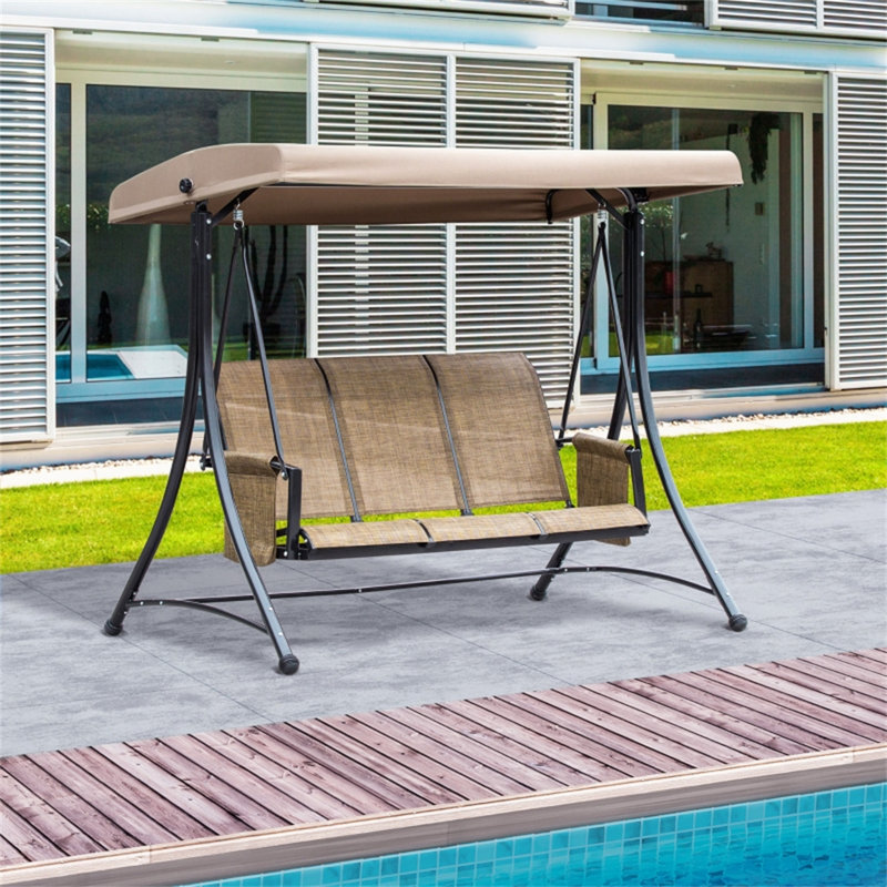Allwin Swing Seat with Stand, Beige