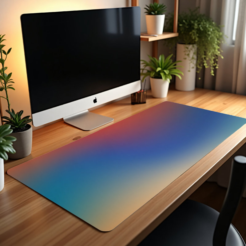 Polyester Desk Pad, 14.4x12.1