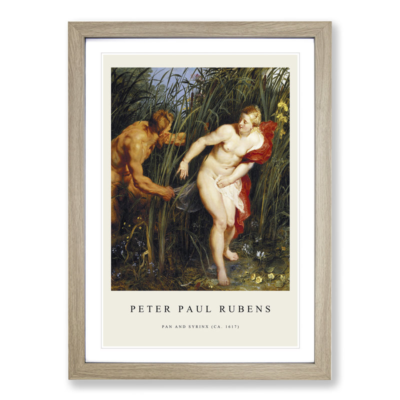 Sensation and Sensuality by Peter Paul Rubens - Picture Frame Painting, 65cm H x 48cm W x 2cm D, Oak
