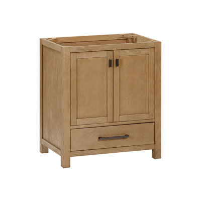 Souther 30'' Single Bathroom Vanity Base Only in Brushed Oak Finish