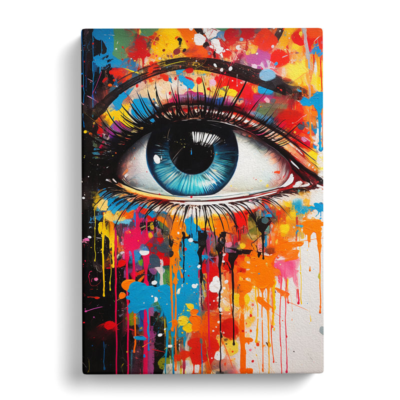 Eye Pop - Wrapped Canvas Print, 60cm H x 40cm W x 3cm D