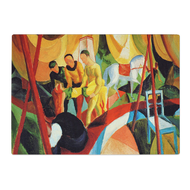Circus by August Macke Chopping Board, 0.4cm H x 28.5cm W x 39cm L