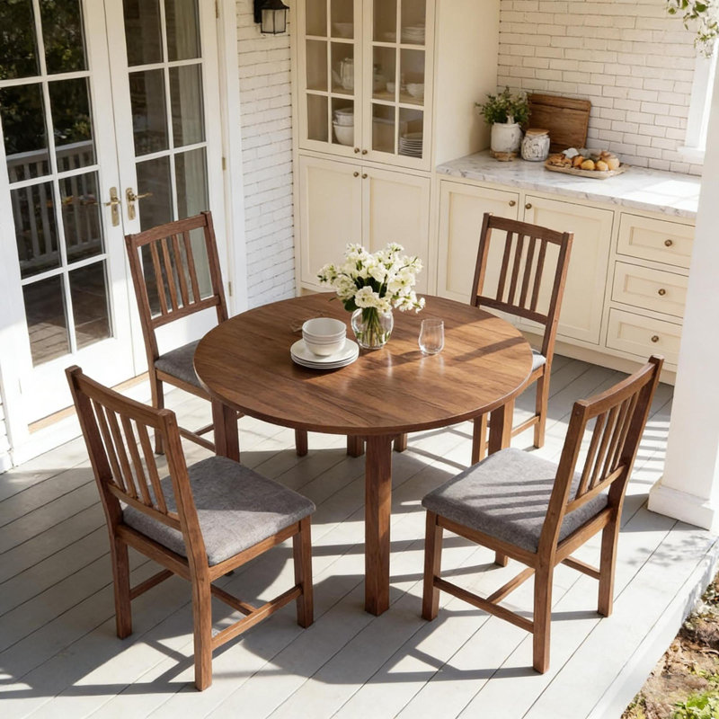 Chaises de salle à manger rembourrées de qualité supérieure, structure en bois massif, style Mid-Century moderne pour la cuisine et la maison
