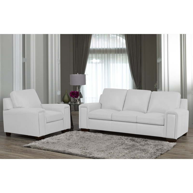 Repose-pieds Edgmon, Cuir gris argenté