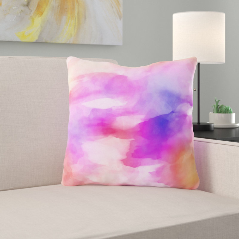 Reversible Throw Pillow, Microsuede, Indoor