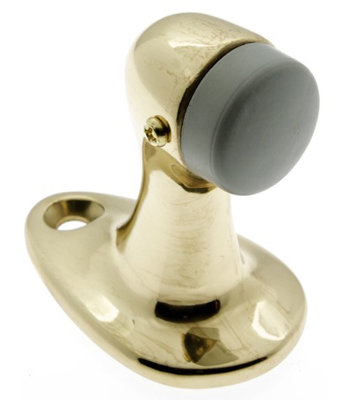 Gooseneck Solid Brass Floor Mount Stop