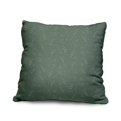 Cotton Geometric Throw Pillow