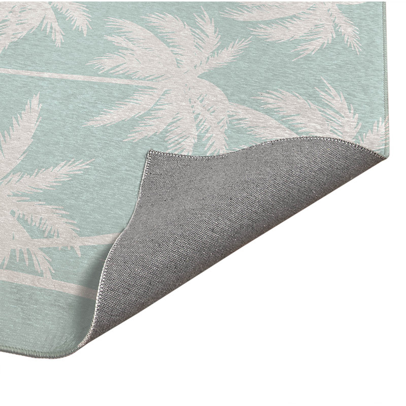 Tapis de cuisine Palm, Menthe, Rectangulaire 3 pi x 5 pi