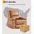 Power Lift Recliner Chair - Heat and Massage, PU Leather Electric Lift Recliner for Elderly & Mobility Impaired，Reclining Sofa with Side Pocket for Living Room
