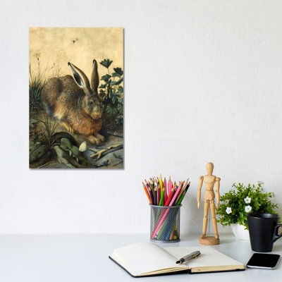 Hare 1 Piece Wrapped Canvas Wall Art