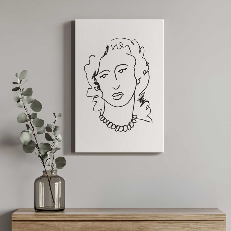 «Quick Portrait Study II» par June Erica Vess, reproduction d'art sur toile, H 48 po x l 36 po