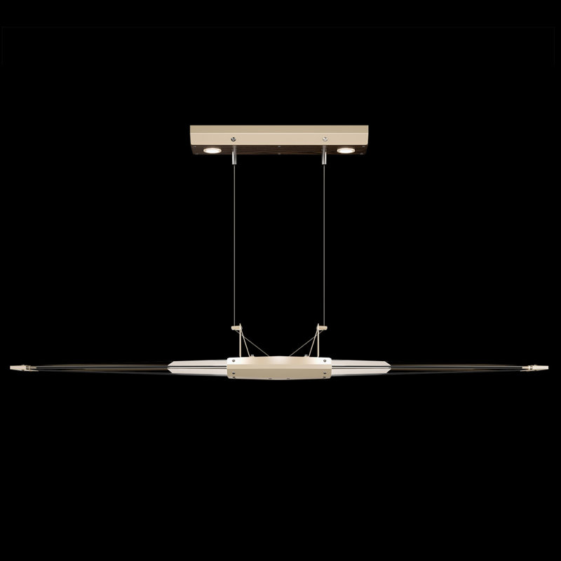 Blade 2 - Light LED Unique/Statement Pendant, Gold