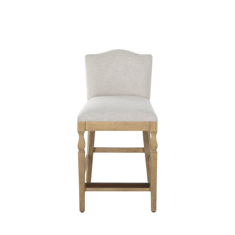 Gaston Upholstered Wooden Bar Stool, Counter Stool (24” Seat Height)