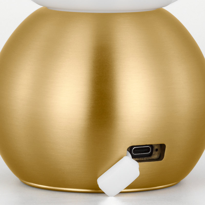 Suki LED Table Lamp, Burnished Brass
