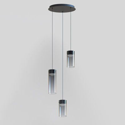 Luminaire suspendu grappe DEL à 3 lumières Delonda