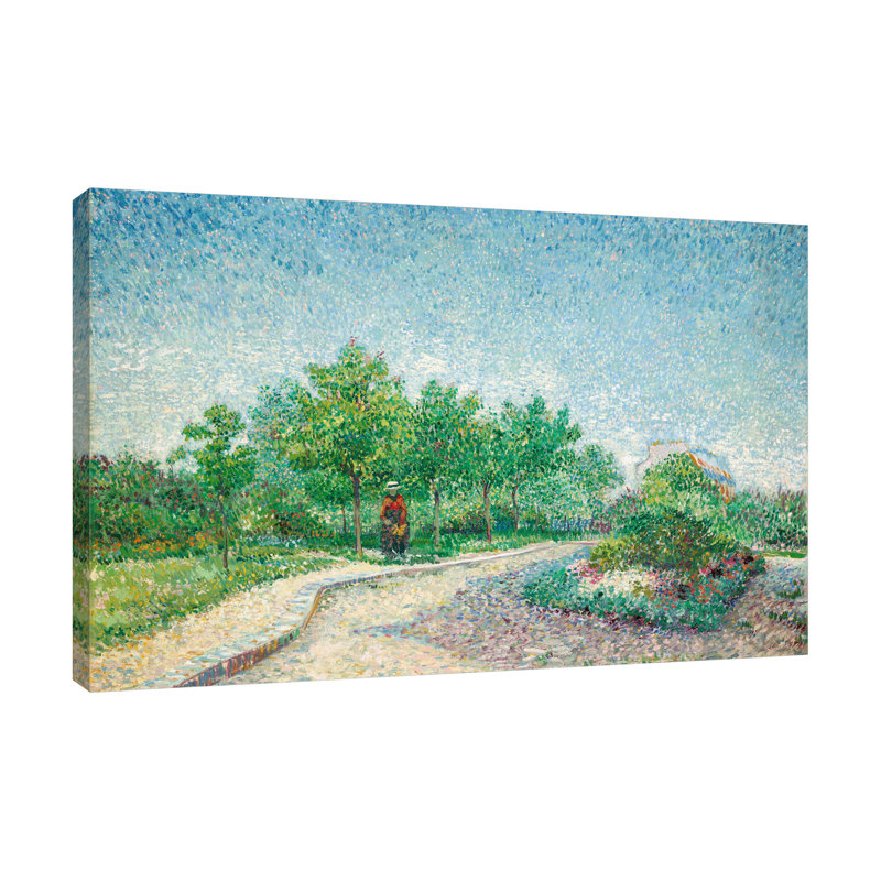 «Square Saint-Pierre, Paris» par Vincent Van Gogh - reproduction d'art sur toile tendue, H 10 po x l 15 po x P 1,5 po