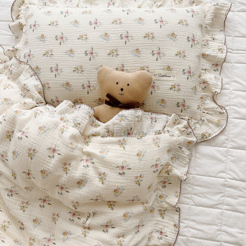 Cute Pattern 2-Layer Muslin Cotton Quilt/Blanket