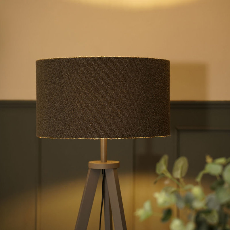 Seery 148cm Matte Tripod Floor Lamp Set, Charcoal, Yes