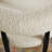 Gaidos Black Finish Metal Ivory White Boucle Dining Chair (Set Of 2)