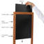Tableau noir réversible mural en bois 13,42 po x 10 po-70181339