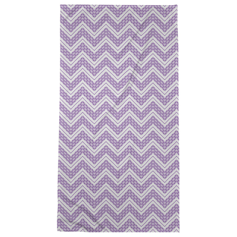 Stephenie Beach Towel, Violet/Silver