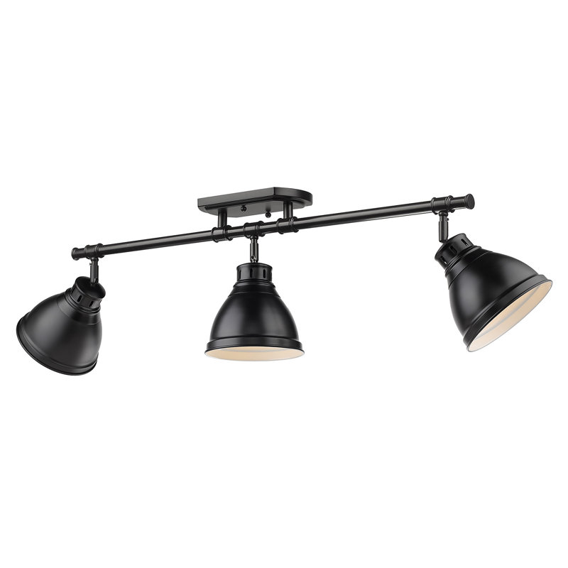 Drakeford 35.375'' 3 -Light Fixed Track Track Kit with Dimmable and Adjustable Head, Matte Black, Matte Black