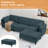 L-Shaped Sectional with Reversible Ottoman -1786205736