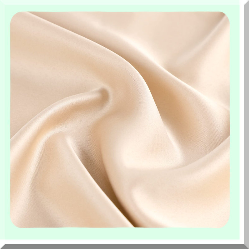 SilkCool Pillowcase Duo - Soft Breathable Hair-Saving Pillow Covers - Standard Size 20x26 Inch Sateen Cases in Light Tan - Envelope Closure - Set of 2