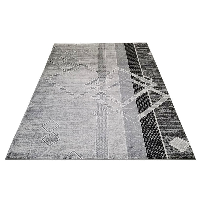 Elegant Rug, Modern Indoor Area Rug With Abstract Design For Home, Rectangle 7' x 10'