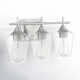 Breena 3 Light Transparent Dimmable Vanity Light