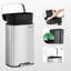 Steel Step On Kitchen Trash Can - 50L