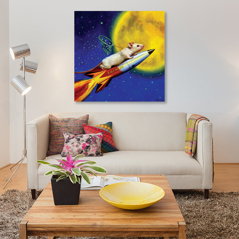 Art sur toile de rêve, H 26 po x l 26 po x P 1,5 po, Non mat, Toile tendue