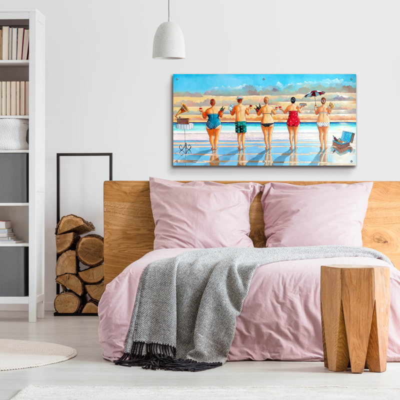 Art mural en verre Rosecliff Heights, H 24 po x l 48 po