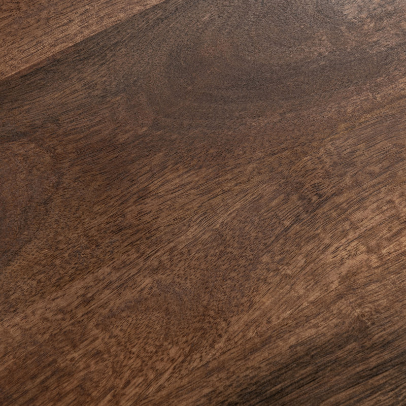 Andra Solid Wood End Table, Cocoa Brown