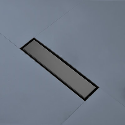 Linear Shower Drain With Leveling Feet And Flange